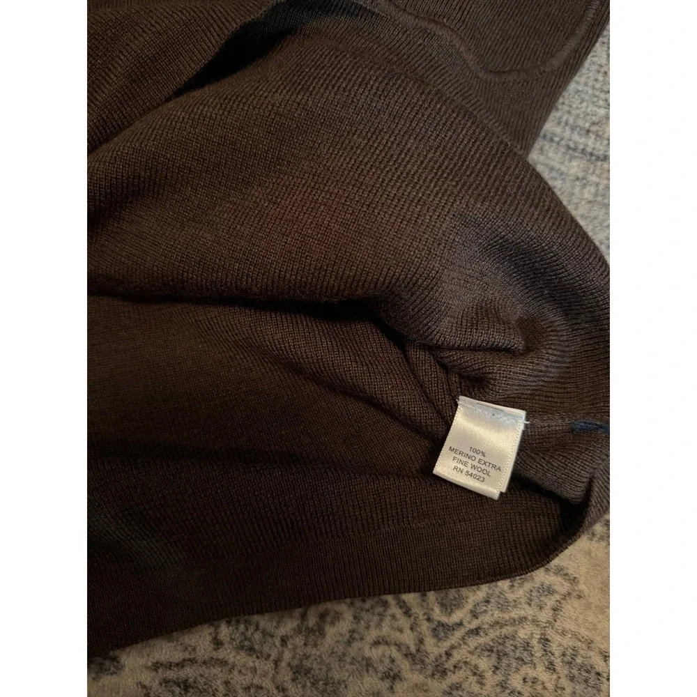 Men's Banana Republic Merino Wool Brown Long Sleeve